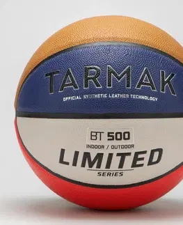basketbal Basketbalová lopta FIBA BT500 Touch veľkosť 7 modro-červená