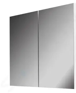 Kúpeľňový nábytok Kielle - Vega Zrkadlová skrinka, 80x73x15 cm, lesklá biela 50118800