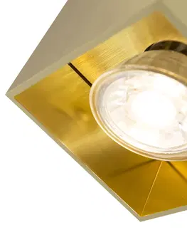 Bodove svetla Moderné bodové zlato - Qubo 1