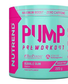 Stimulanty a energizéry Pre-workout zmes Nutrend Pump 225g bez kofeínu berry splash