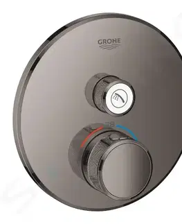 Kúpeľňové batérie GROHE - Grohtherm SmartControl Termostatická sprchová batéria pod omietku s jedným ventilom, Hard Graphite 29118A00