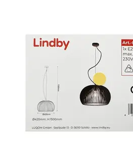 Svietidlá Lindby Lindby - Luster na lanku JURSA 1xE27/60W/230V 