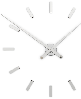 NALEPOVACIE HODINY, RUČIČKY Dizajnové nalepovacie hodiny Future Time FT9100SI Modular chrome 85cm