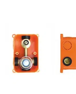 Kúpeľňové batérie MEREO - Sprchová podomietková batéria s prepínačom, Mada, Mbox, oválny kryt, chróm CBQ60106MB
