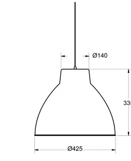 Závesné svietidlá Aluminor Aluminor S2089 závesná lampa v priemyselnom štýle
