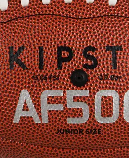futbal Lopta pre deti na americký futbal AF500 hnedá