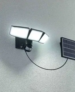 Solarné lampy na stenu PRIOS Prios Kalvito solárne nástenné LED snímač, 3-pl.