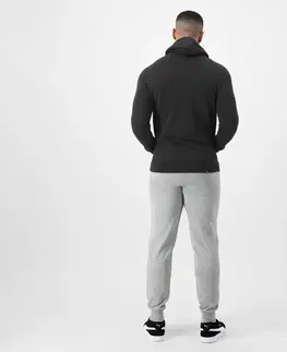 nohavice Pánske nohavice na fitnes sivé