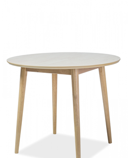 Jedálenské stoly SIGNAL Nelson okrúhly jedálenský stôl dub medový