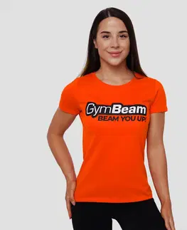 Tričká a tielka GymBeam Dámske Tričko Beam Orange  LL