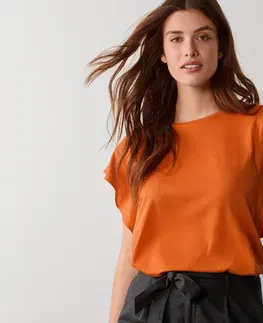 Shirts & Tops Tričko s volánom, oranžové