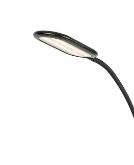 Stolové lampy Rabalux 74009 stojacia LED lampa Adelmo, 10 W, čierna