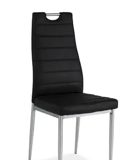 Kuchynské stoličky HK-260 jedálenská stolička, čierna