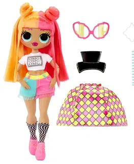 Hračky bábiky MGA - L.O.L. Surprise! OMG Veľká ségra, 2 outfity - Neonlicious