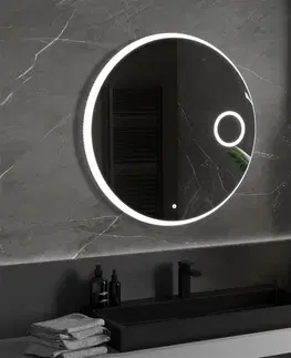 Kúpeľňa MEXEN - Ella zrkadlo s osvetlením s kozmetickým zrkadlom, 90 cm, LED 600 9811-090-090-611-00