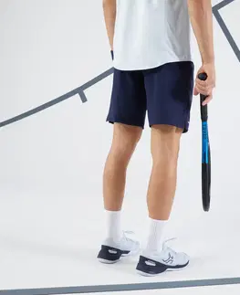 bedminton Pánske tenisové šortky Essential+ tmavomodré