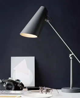 Stolové lampy na písací stôl Northern Northern Birdy retro stolná lampa sivá