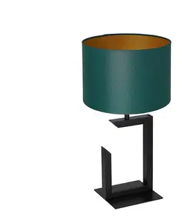 Lampy  Stolná lampa 1xE27/60W/230V 45 cm zelená/zlatá 