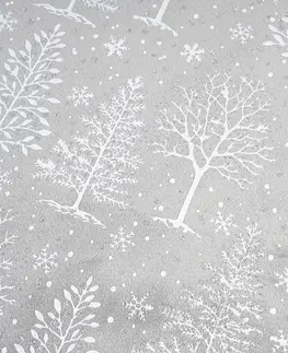 Vianočné dekorácie Dekoratívna podložka pod vianočný stromček Xmas Tree, 95 cm, sv. sivá