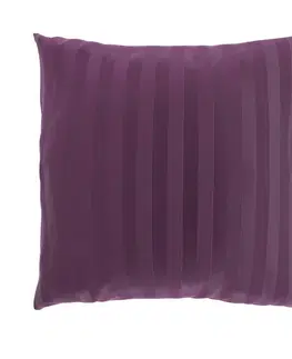 Obliečky Kvalitex Obliečka na vankúšik Stripe purpurová, 40 x 40 cm