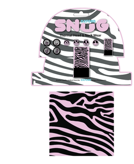 Šatky Univerzálny multifunkčný nákrčník Oxford Snug Pink Zebra