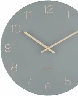 Hodiny Karlsson 5788GY dizajnové nástenné hodiny, pr. 30 cm