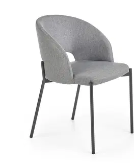 Jedálenské stoličky HALMAR K373 jedálenská stolička sivá / čierna