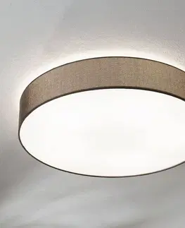 Stropné svietidlá EGLO Hnedé textilné stropné svietidlo Pasteri 76 cm