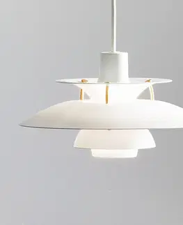 Závesné svietidlá Louis Poulsen Louis Poulsen PH 5 Mini – lampa biela moderná