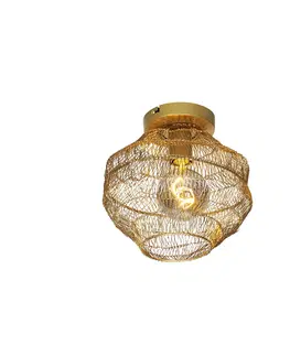 Stropne svietidla Orientálna stropná lampa zlatá 25 cm - Vadi