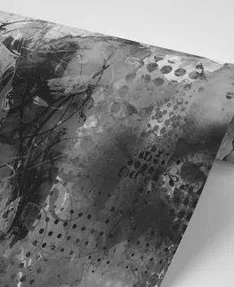 Čiernobiele tapety Tapeta grafická čiernobiela maľba
