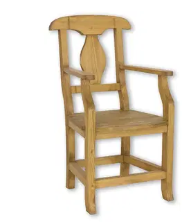 Jedálenské stoličky Rustik stolička KT707, jasný vosk