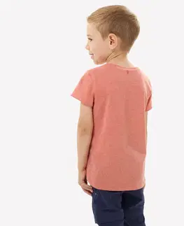 nohavice Detské tričko MH100 2-6 rokov oranžové