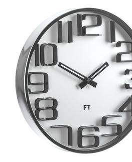 Hodiny Dizajnové nástenné hodiny Future Time FT7010SI Numbers 30cm