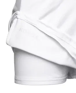 hokej Dievčenská sukňa na pozemný hokej FH500 biela