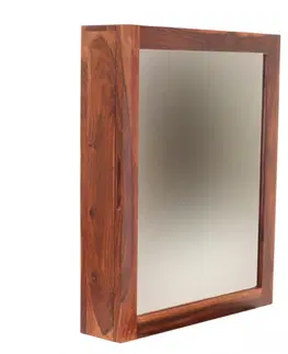 Zrkadlá Skrinka so zrkadlom do kúpeľne Jali 50x60x15 indický masív palisander