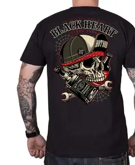 Pánske tričká Tričko BLACK HEART Commander čierna - 3XL