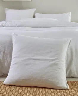 Bavlnené Jednofarebné obojstranná posteľná bielizeň opraný ľan a bavlna