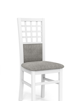 Jedálenské stoličky HALMAR Gerard 3 jedálenská stolička biela / svetlosivá