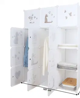 Detské skrine Detská modulárna skriňa KITARO Tempo Kondela