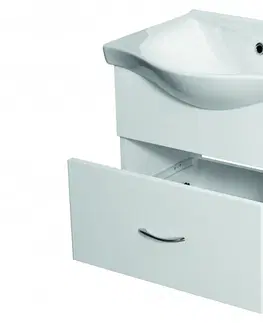 Kúpeľňa HOPA - Skrinka s keramickým umývadlom vekami 55/65/80 - Nábytok Viky - 64 × 46 × 16,5 cm OLNVIKI365 + OLKE70652