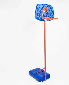 basketbal Detský basketbalový kôš na nastaviteľnom stojane K500 Aniball 130-160 cm modrý
