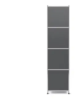 Cabinets & Storage Kovová skrinka »CN3« so 4 výklopnými priečinkami, sivá