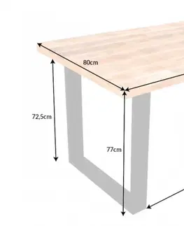 Jedálenské stoly Jedálenský stôl THOR Dekorhome 120x80x77 cm