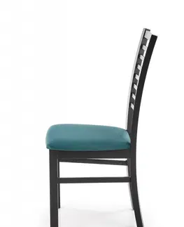 Jedálenské stoličky a kreslá Jedálenská stolička GERARD 6 Halmar Tmavo zelená