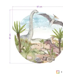 Nálepky na stenu Nálepky na stenu - Prehistorický svet dinosaurov