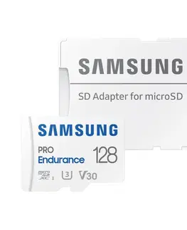 Pamäťové karty Samsung PRO Endurance Micro SDXC 128 GB , SD adaptér