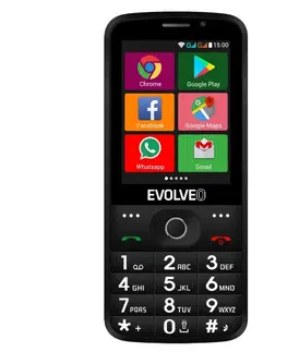 Mobilné telefóny Evolveo EasyPhone AD, black - OPENBOX (Rozbalený tovar s plnou zárukou)