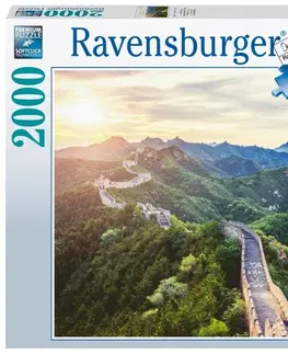 Hračky puzzle RAVENSBURGER - Čínsky múr v slnečnej žiare 2000 dielikov