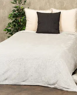 Prikrývky na spanie Matex Prehoz na posteľ Montana svetlosivá, 170 x 210 cm